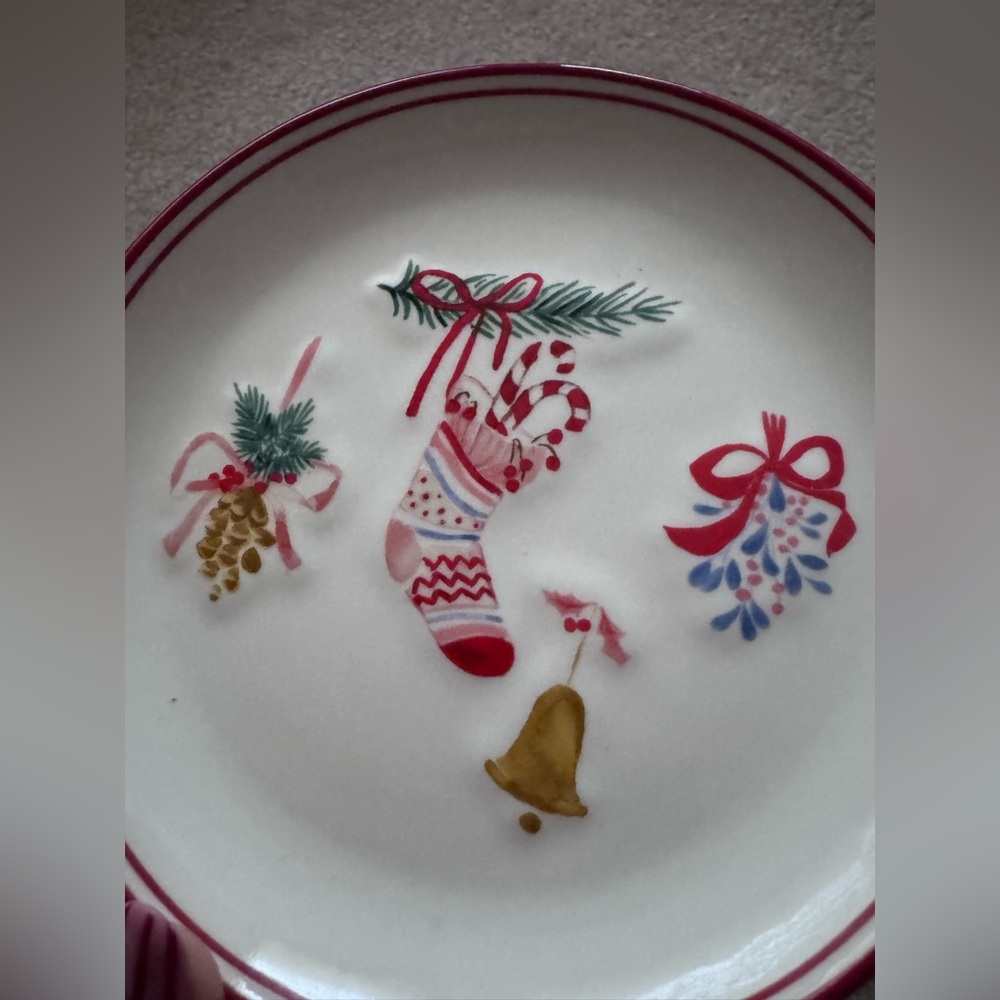 Sleigh Hill Christmas Appetizer Plate Set